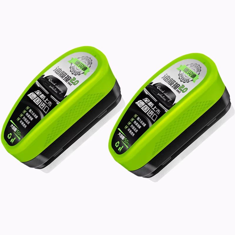 1/2/3Pcs Automotive Car Oil Film Cleaning Brush,150Ml Glass Oil Film Remover for Car Window,Windshield Brush for Car Care