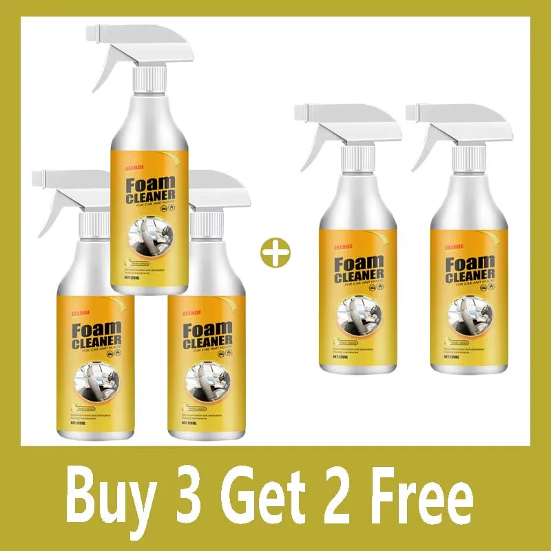 Multifunctional Car Upholstery Cleaner Car Upholstery Seat Waterless Wash Powerful De-Greasing Cleaner Universal