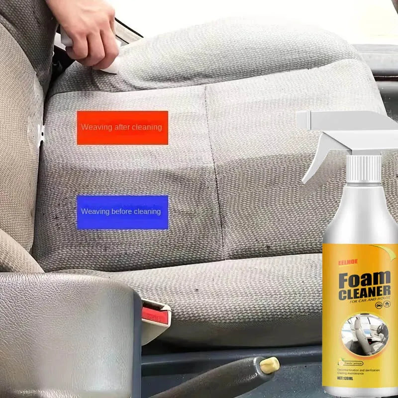 Multifunctional Car Upholstery Cleaner Car Upholstery Seat Waterless Wash Powerful De-Greasing Cleaner Universal
