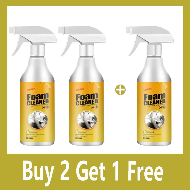 Multifunctional Car Upholstery Cleaner Car Upholstery Seat Waterless Wash Powerful De-Greasing Cleaner Universal