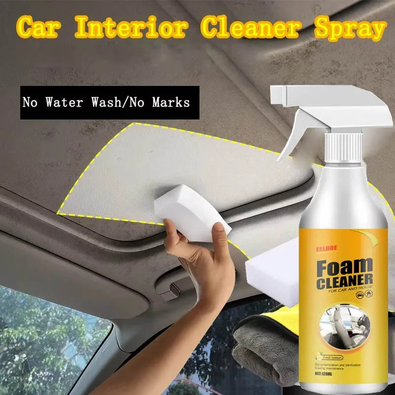 Multifunctional Car Upholstery Cleaner Car Upholstery Seat Waterless Wash Powerful De-Greasing Cleaner Universal